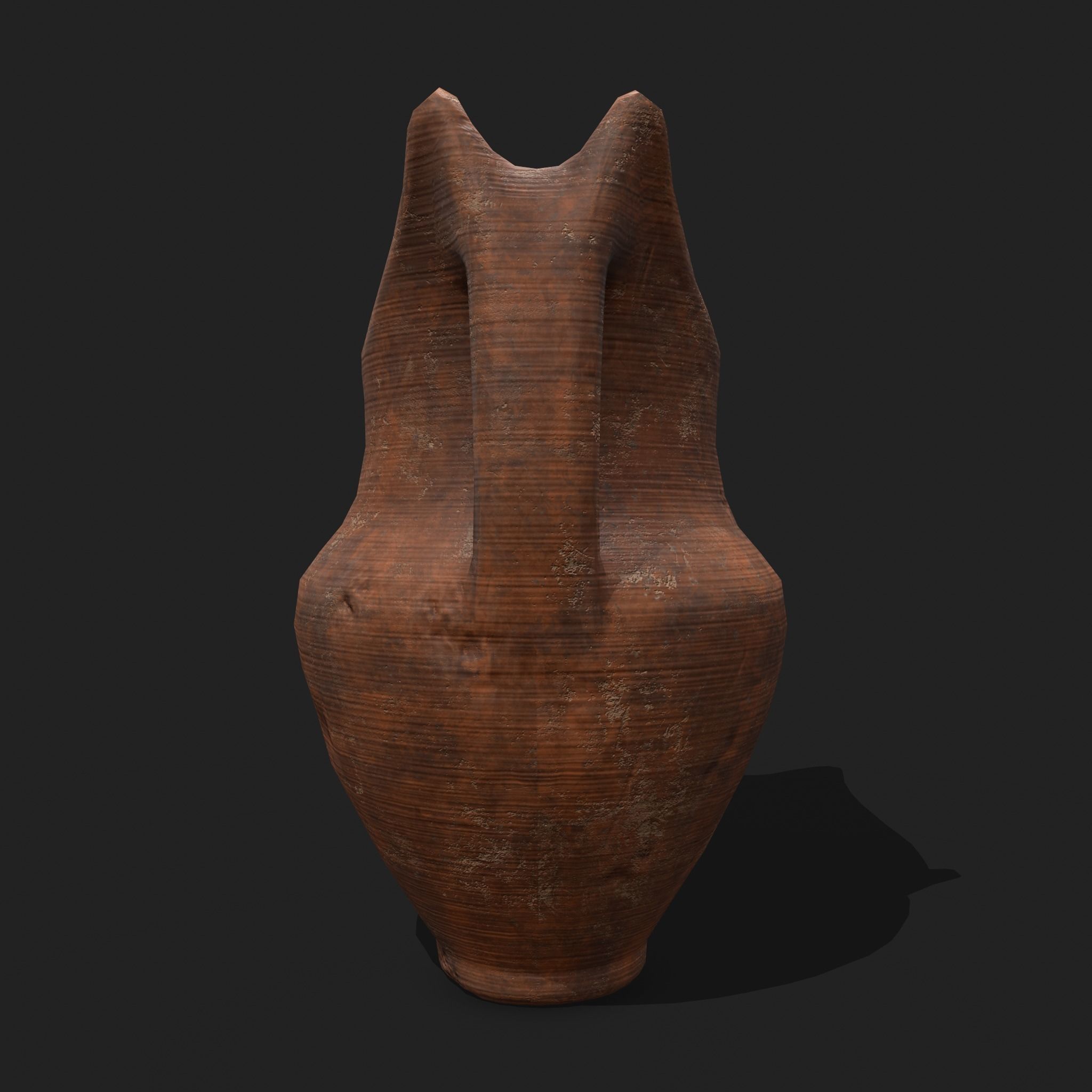 Medieval Pottery Piece Low-poly 3D model_10