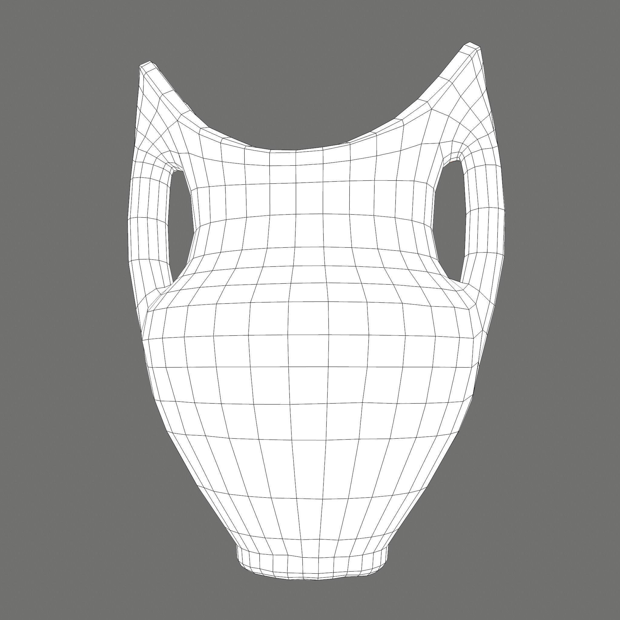 Medieval Pottery Piece Low-poly 3D model_37