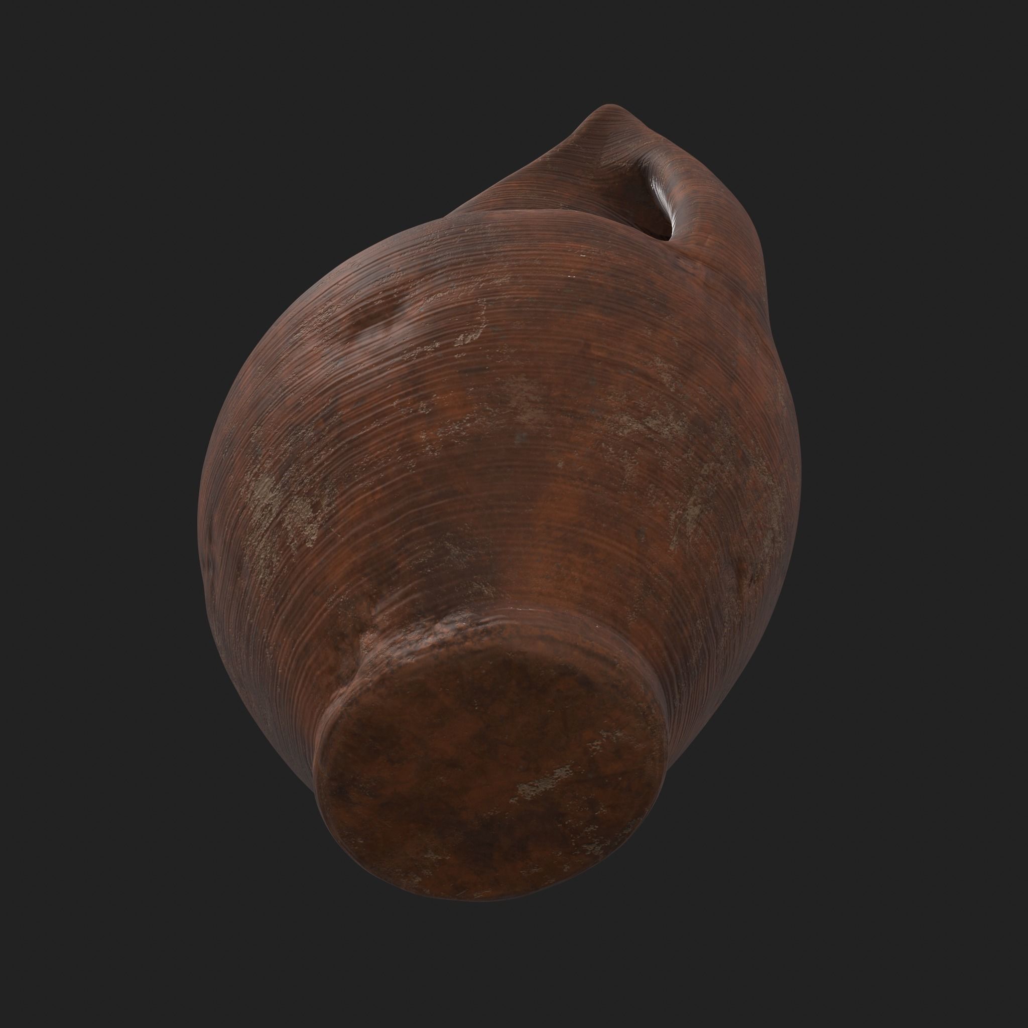 Medieval Pottery Piece Low-poly 3D model_19