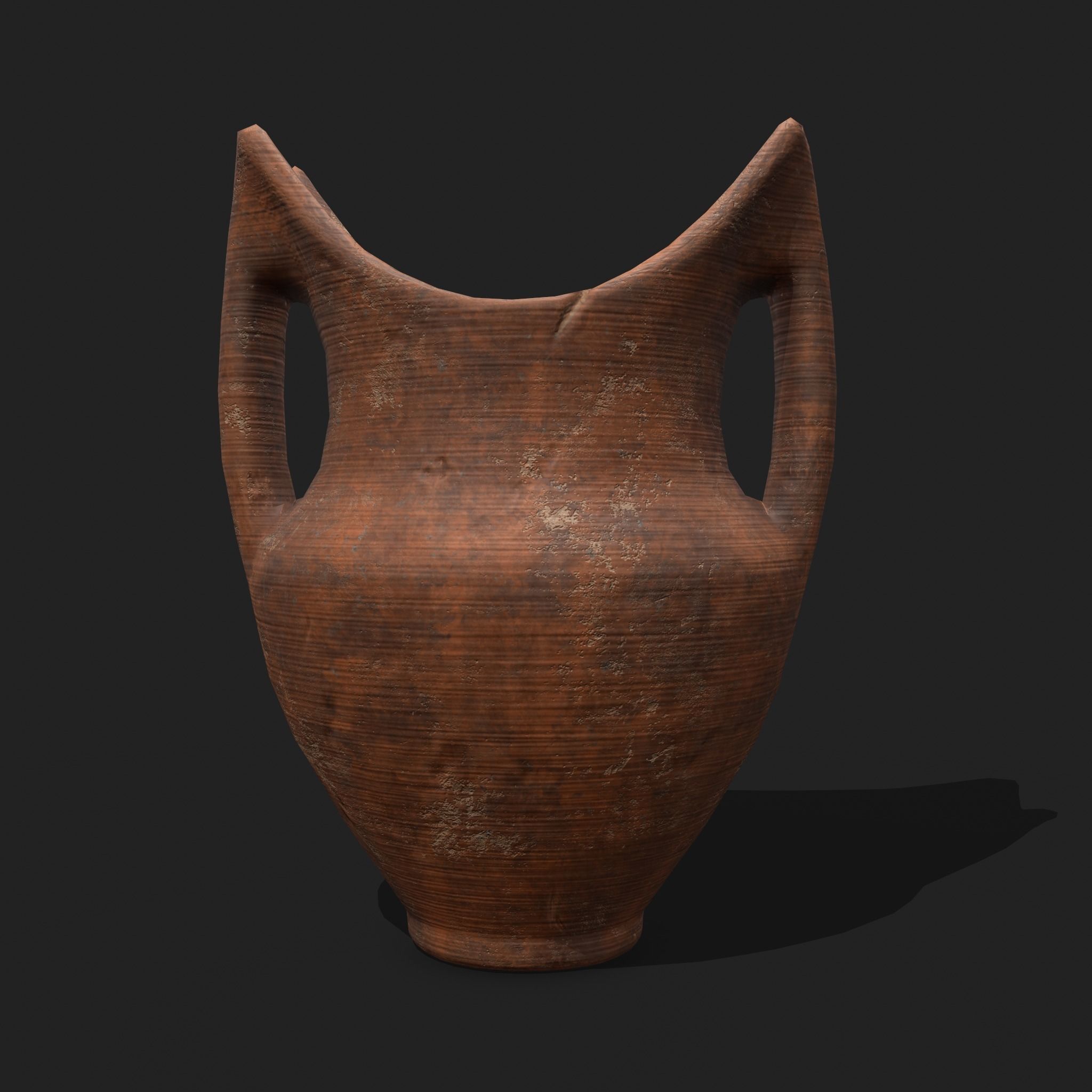Medieval Pottery Piece Low-poly 3D model_9