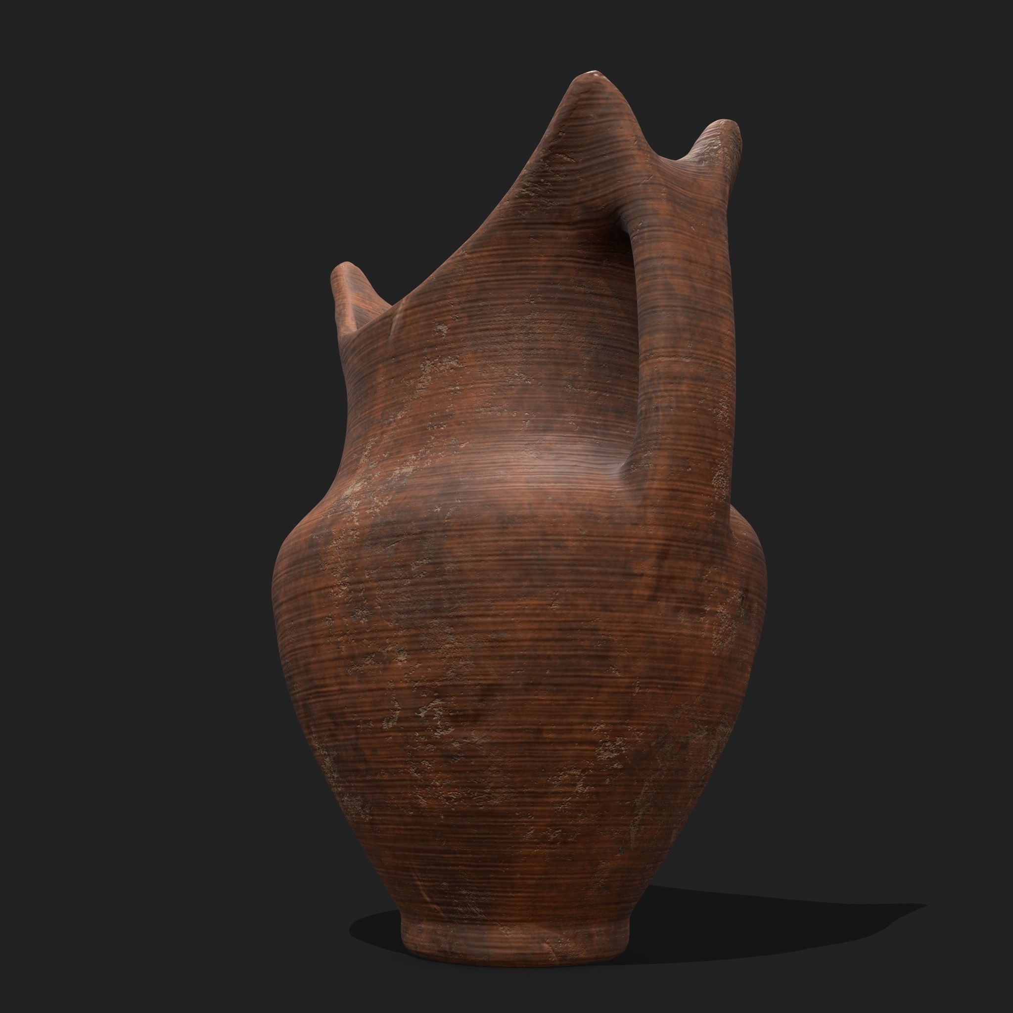 Medieval Pottery Piece Low-poly 3D model_12
