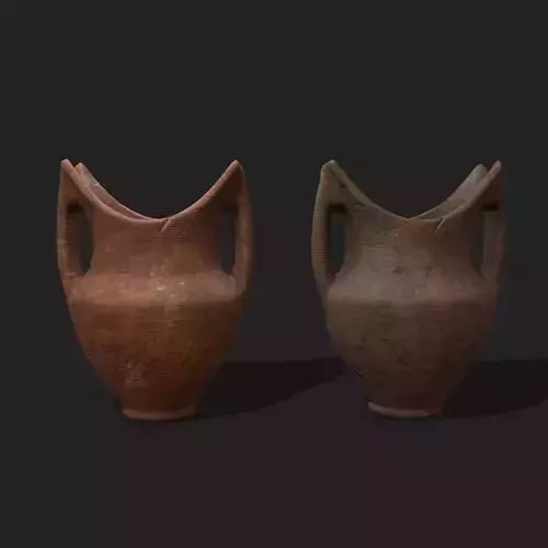 Medieval Pottery Piece Low-poly 3D model