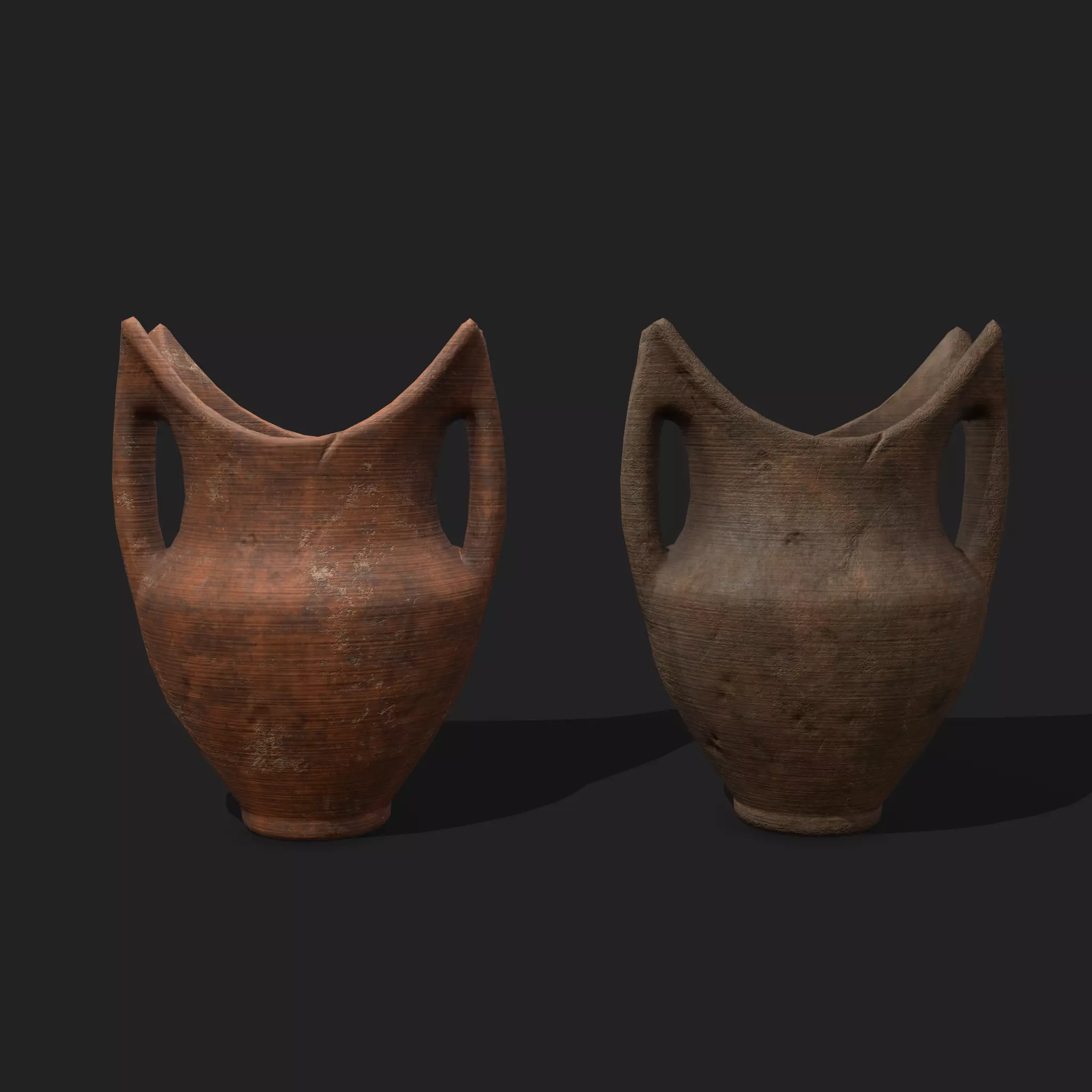 Medieval Pottery Piece Low-poly 3D model_0