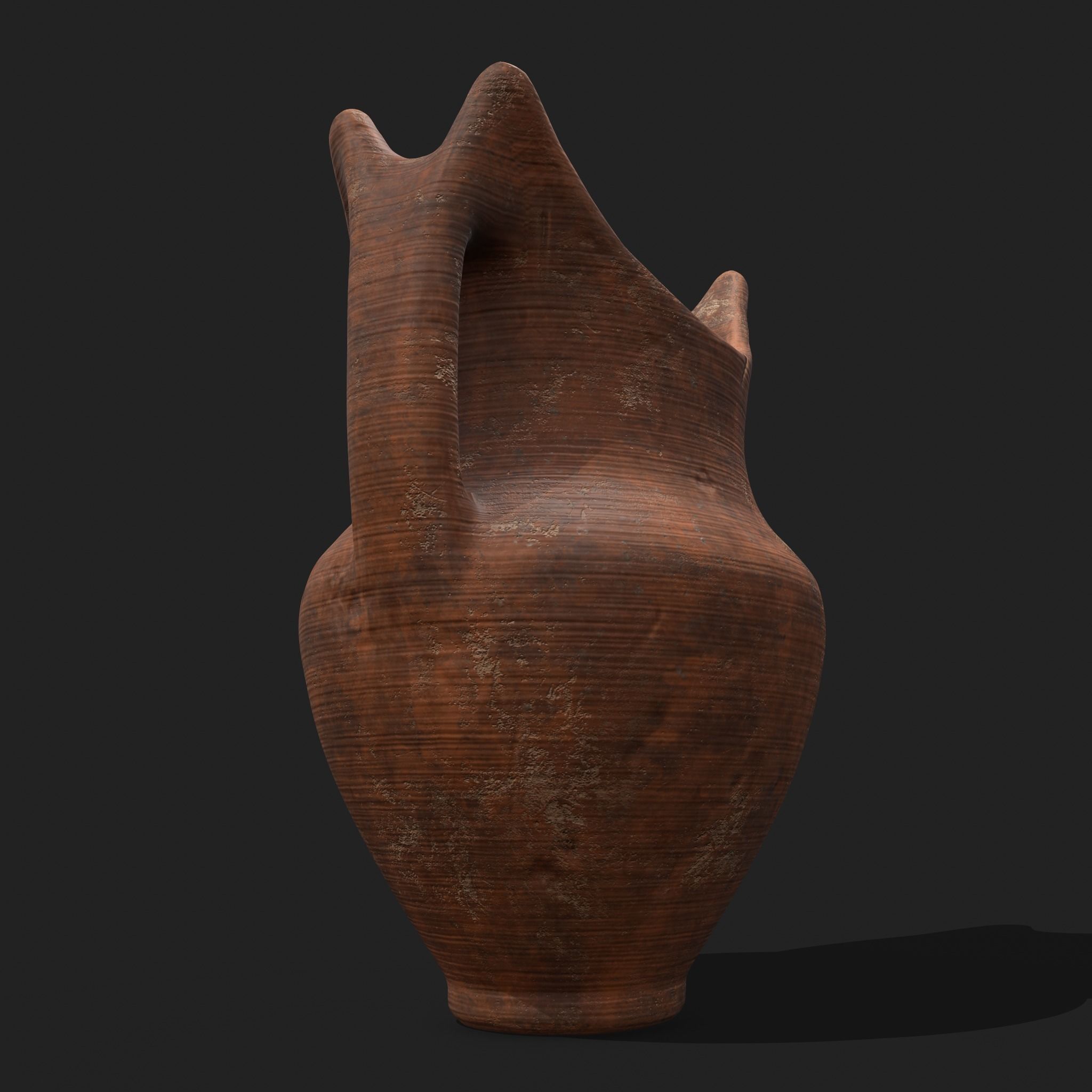 Medieval Pottery Piece Low-poly 3D model_18