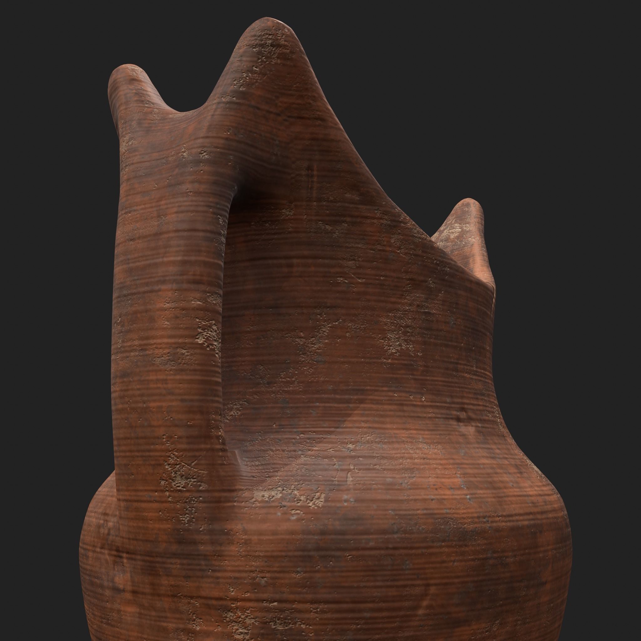 Medieval Pottery Piece Low-poly 3D model_22