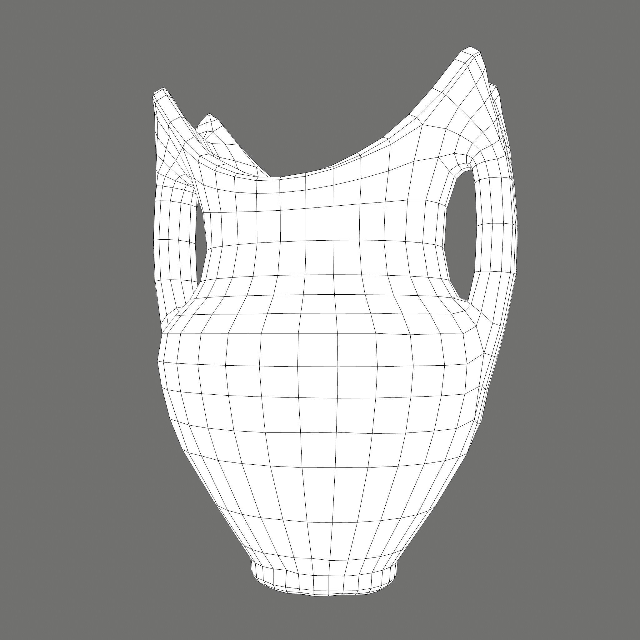 Medieval Pottery Piece Low-poly 3D model_27