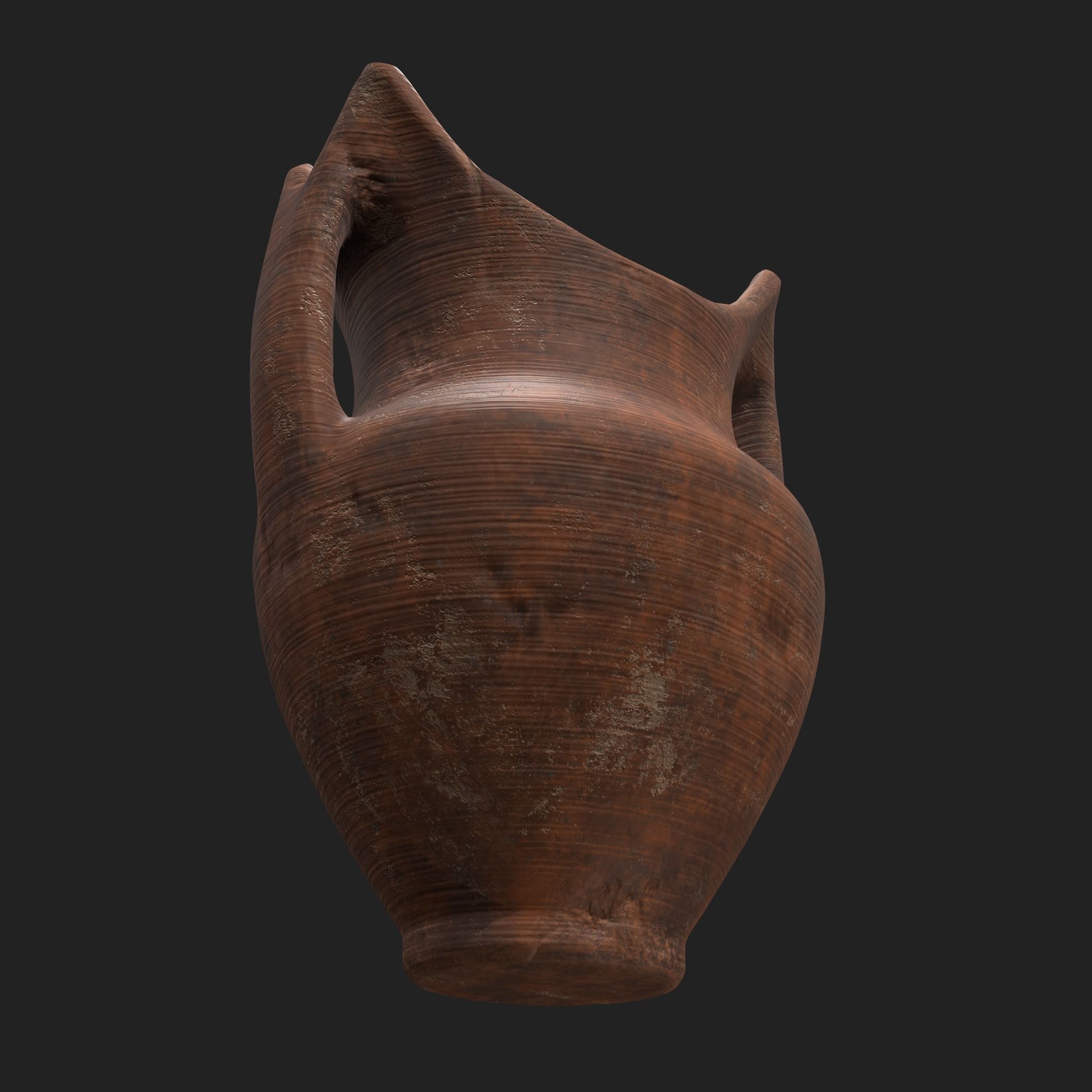 Medieval Pottery Piece Low-poly 3D model_21