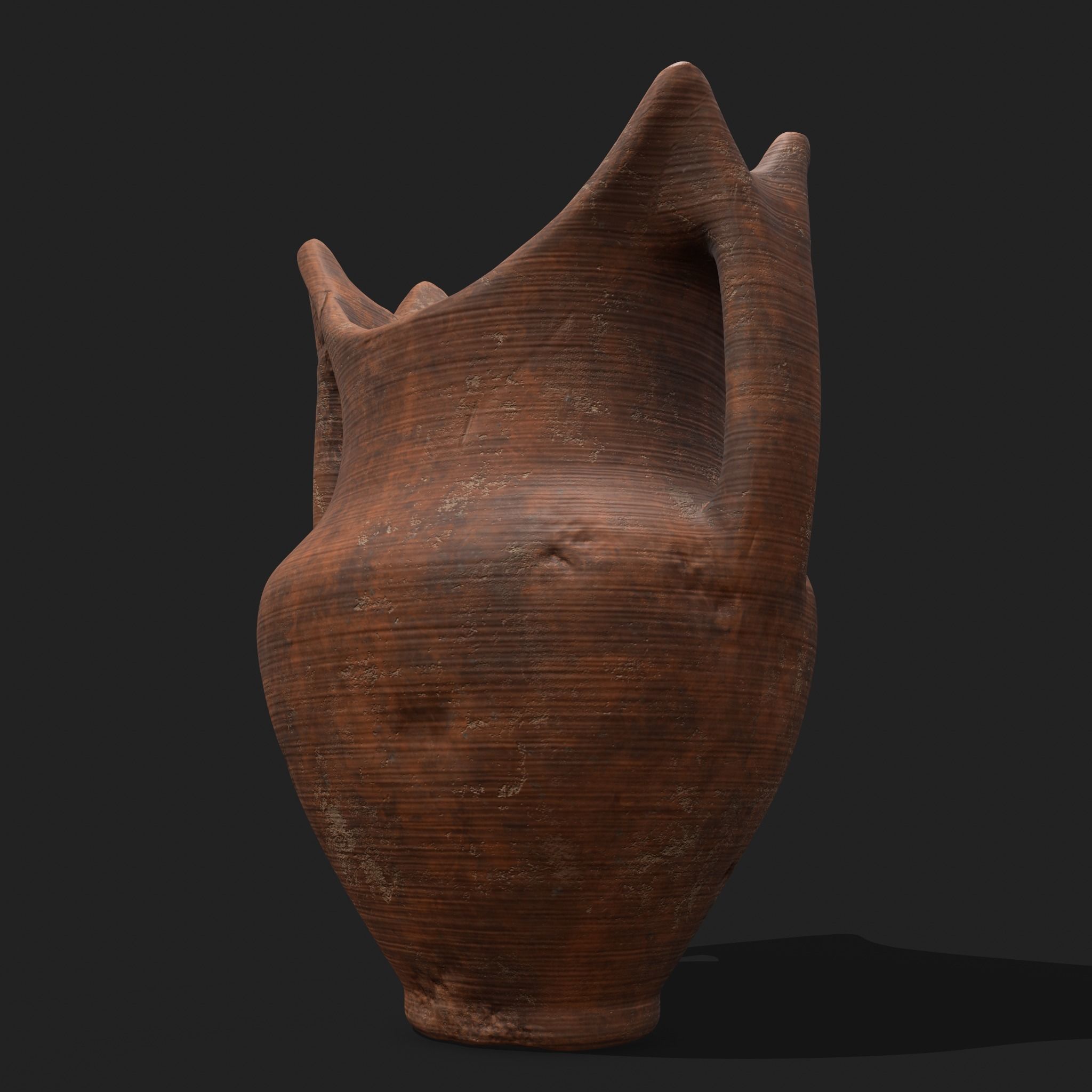 Medieval Pottery Piece Low-poly 3D model_20