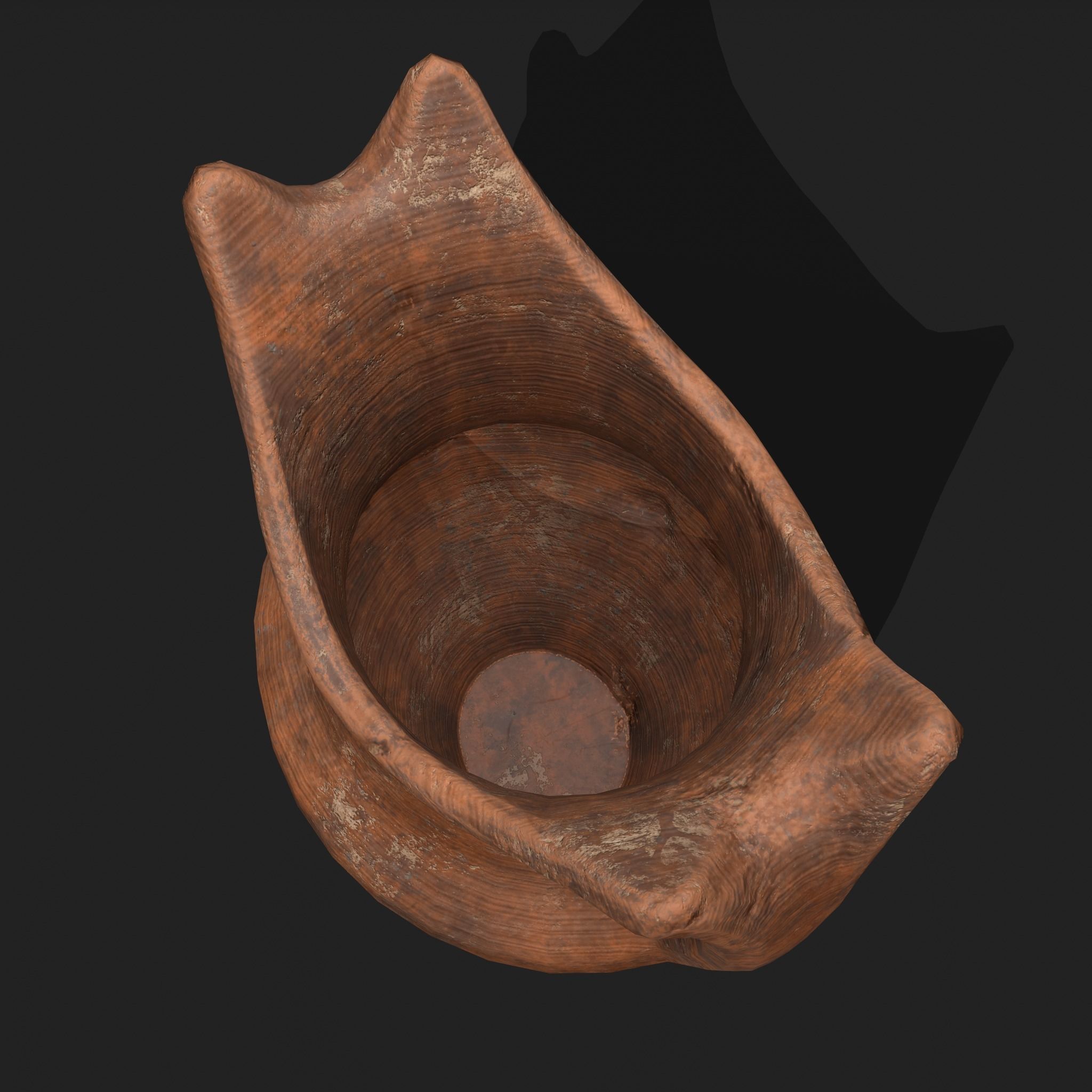 Medieval Pottery Piece Low-poly 3D model_17