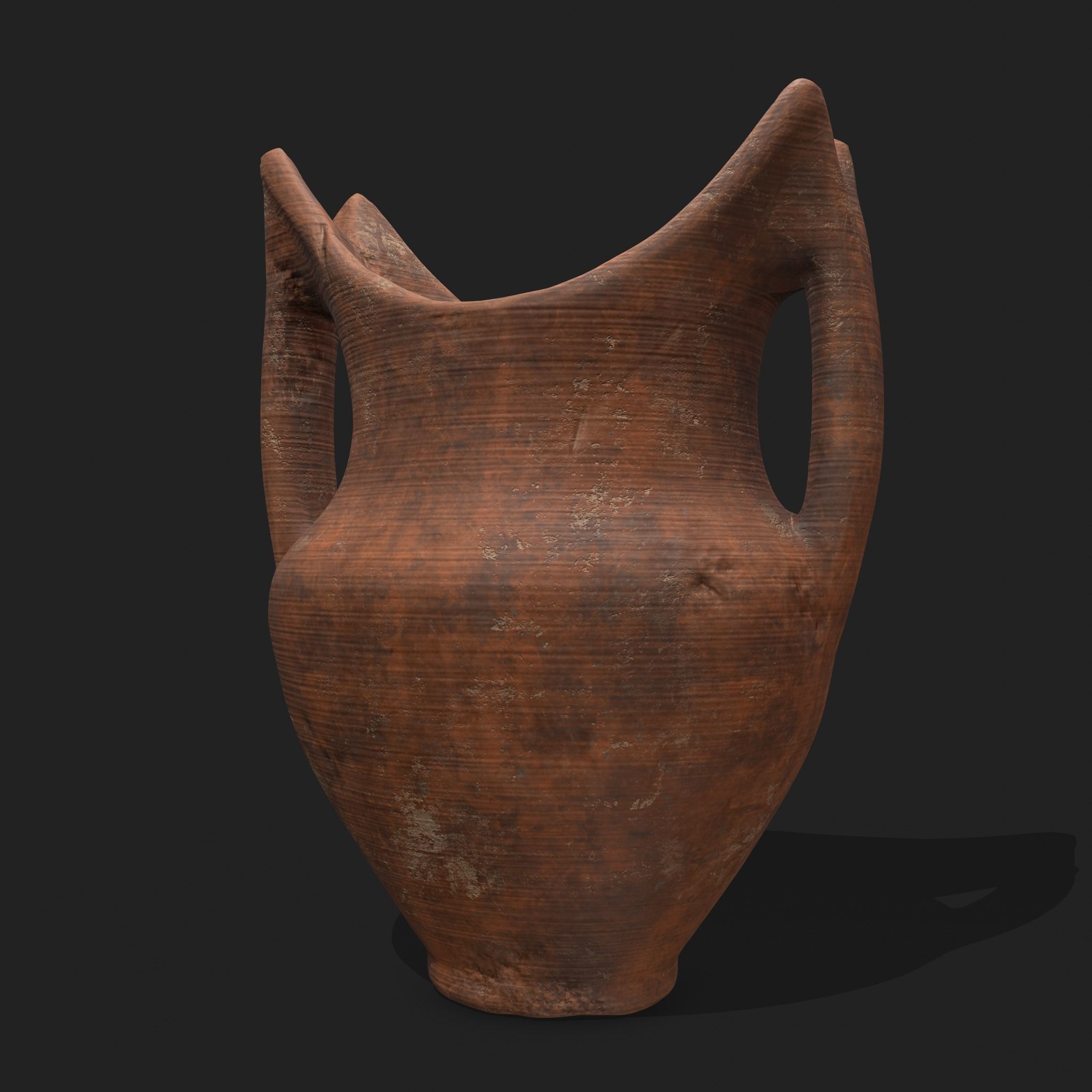 Medieval Pottery Piece Low-poly 3D model_26
