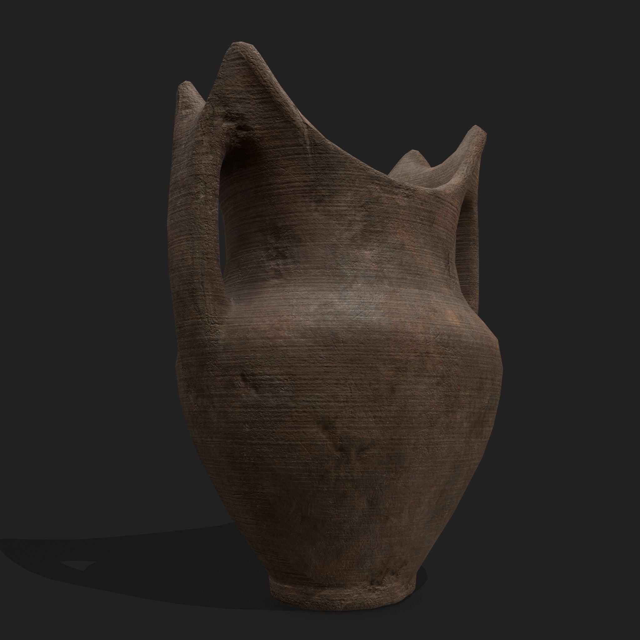 Medieval Pottery Piece Low-poly 3D model_24