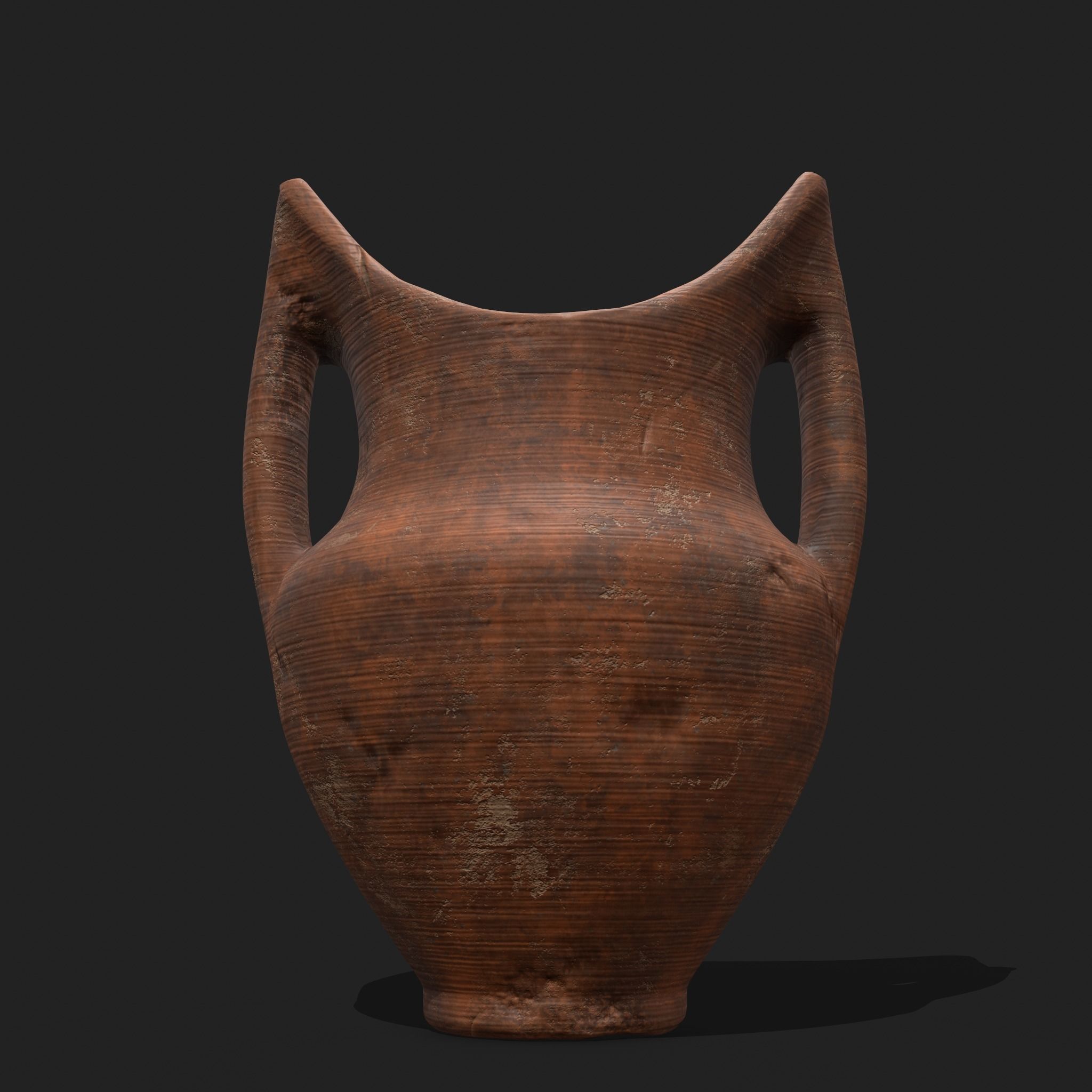 Medieval Pottery Piece Low-poly 3D model_13
