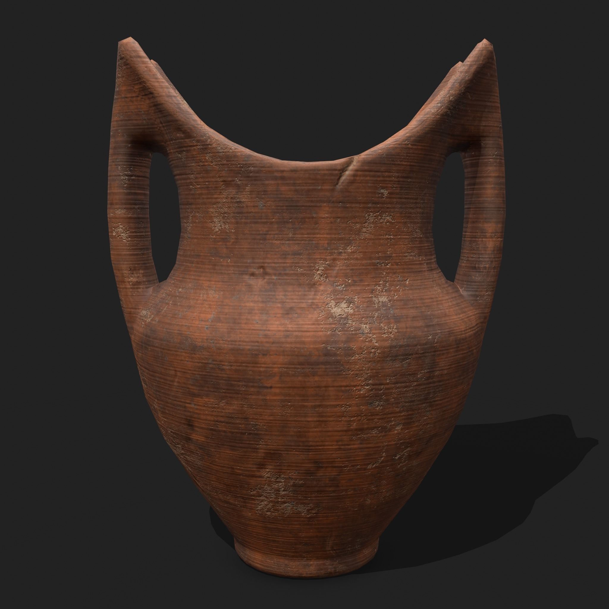 Medieval Pottery Piece Low-poly 3D model_7