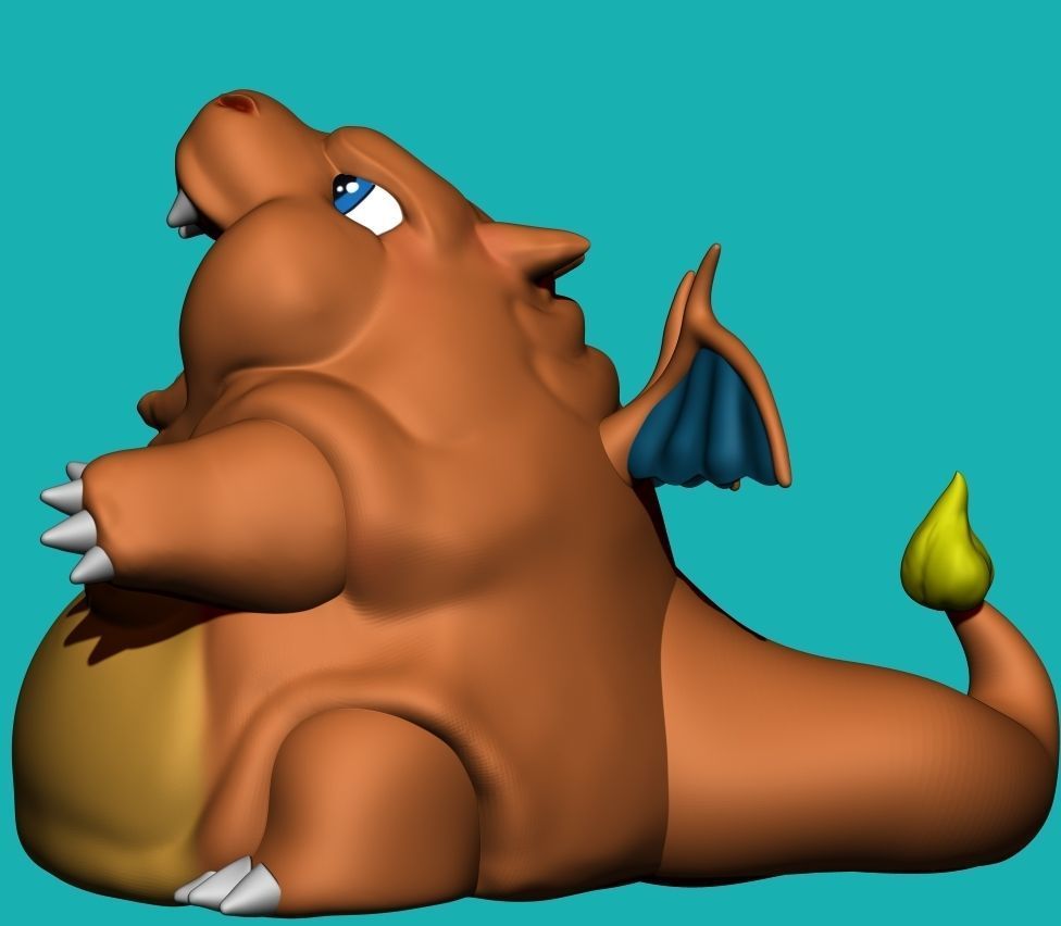 Charizard - Fat Version 3D print model_2
