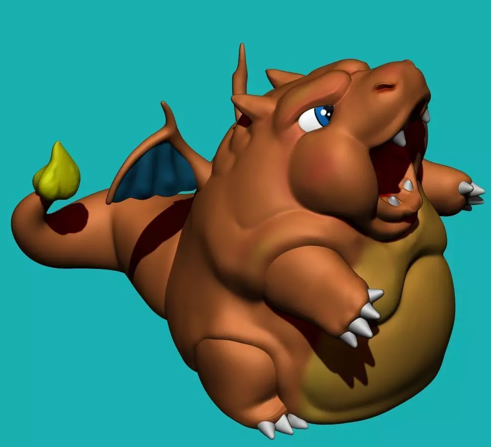 Charizard - Fat Version 3D print model_0
