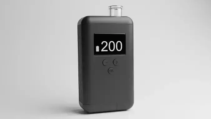 hand-held dry herb vaporizer 3D model