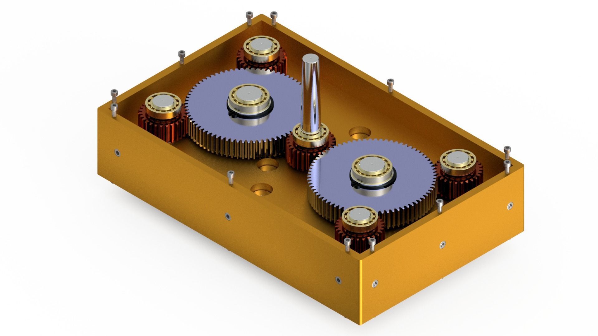 Multi Spindle Drilling Machine with Different Hole 3D model_3