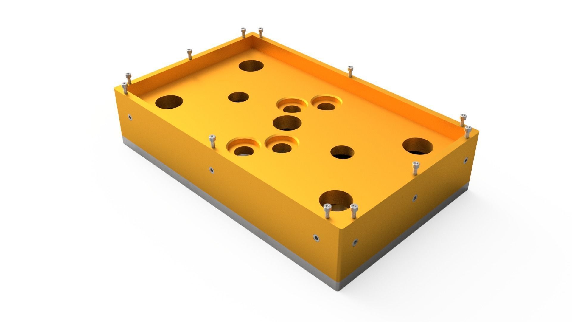 Multi Spindle Drilling Machine with Different Hole 3D model_7