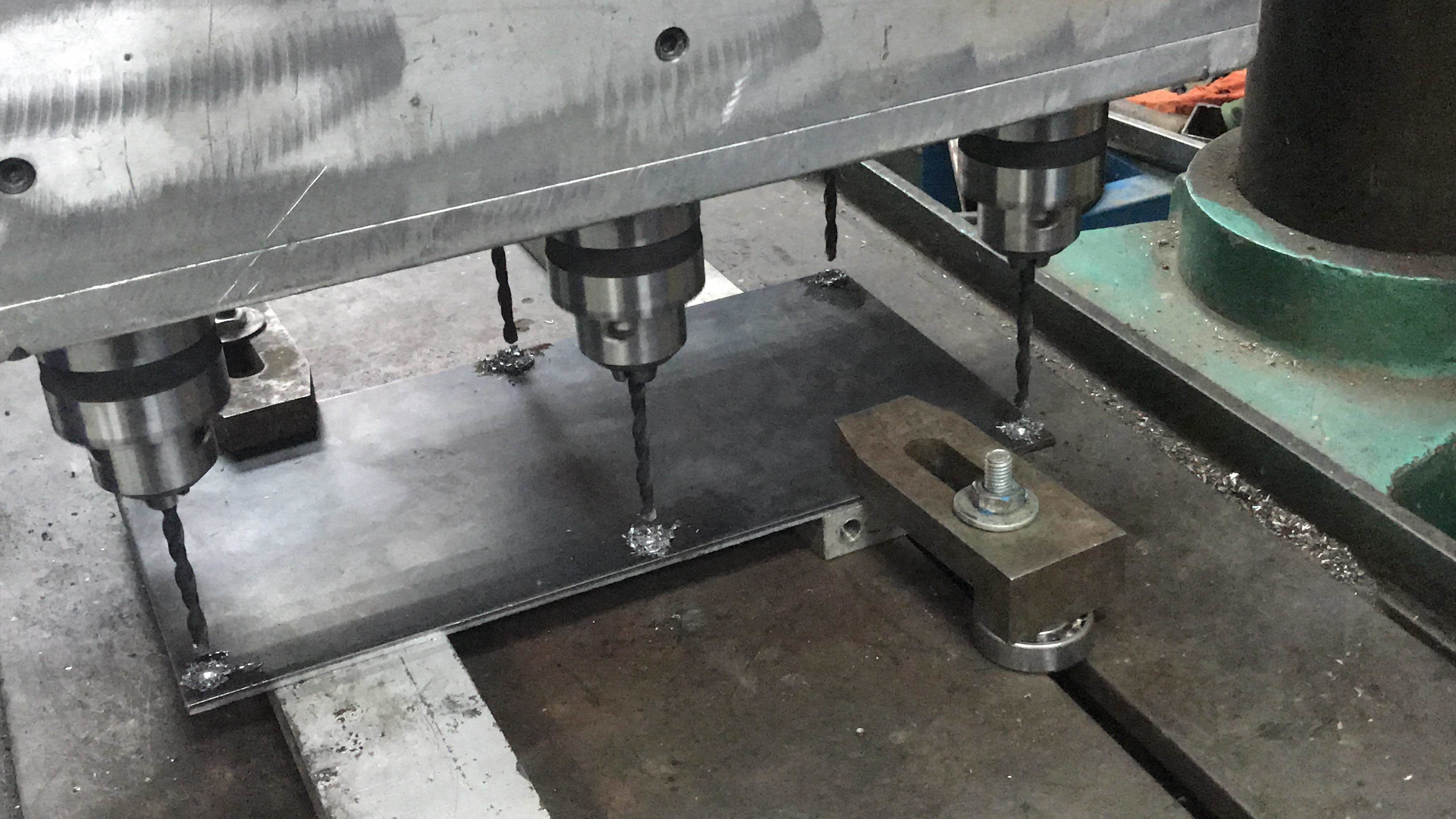 Multi Spindle Drilling Machine with Different Hole 3D model_9