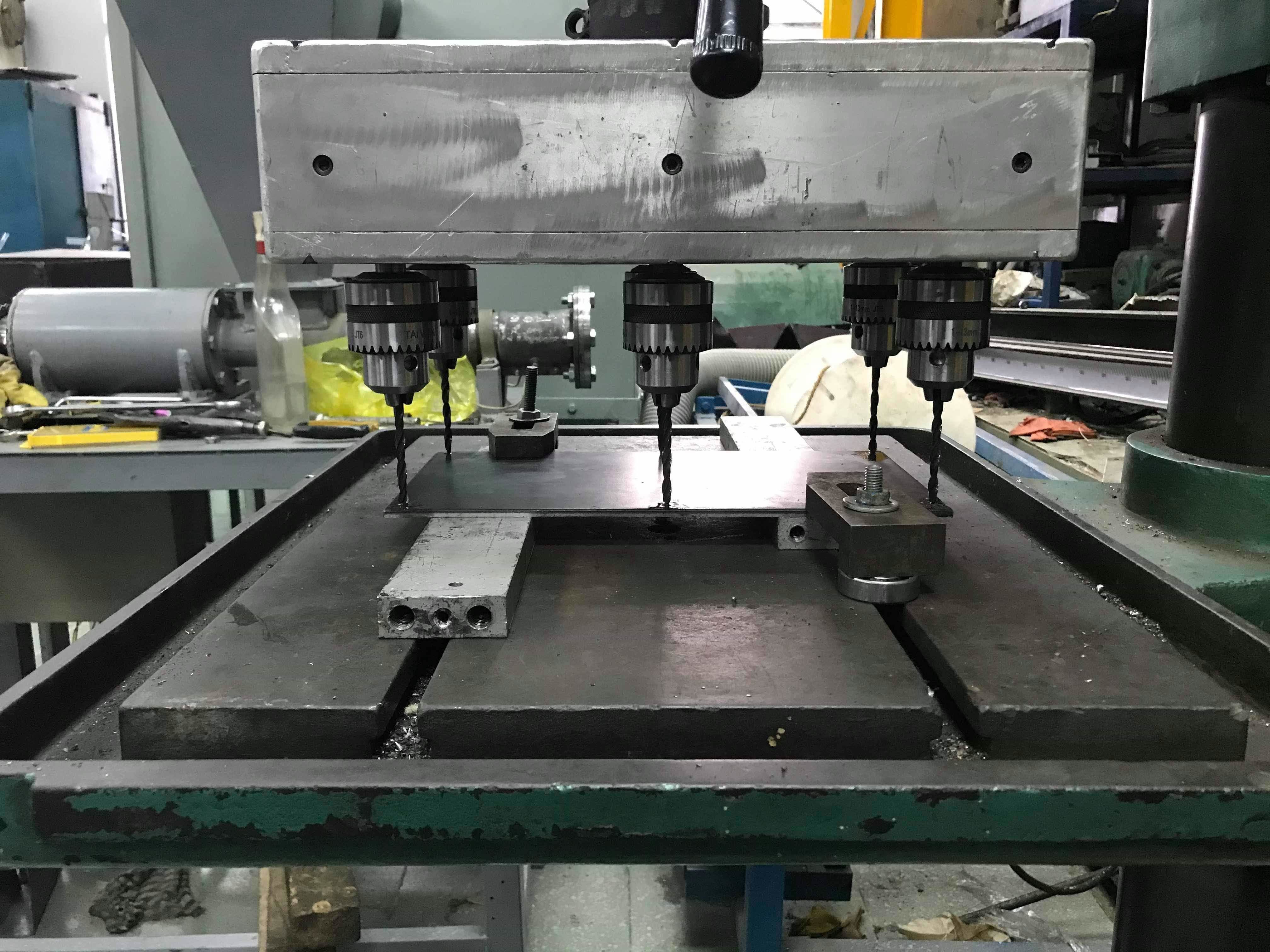 Multi Spindle Drilling Machine with Different Hole 3D model_8