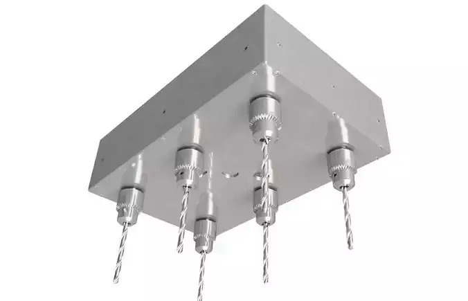 Multi Spindle Drilling Machine with Different Hole