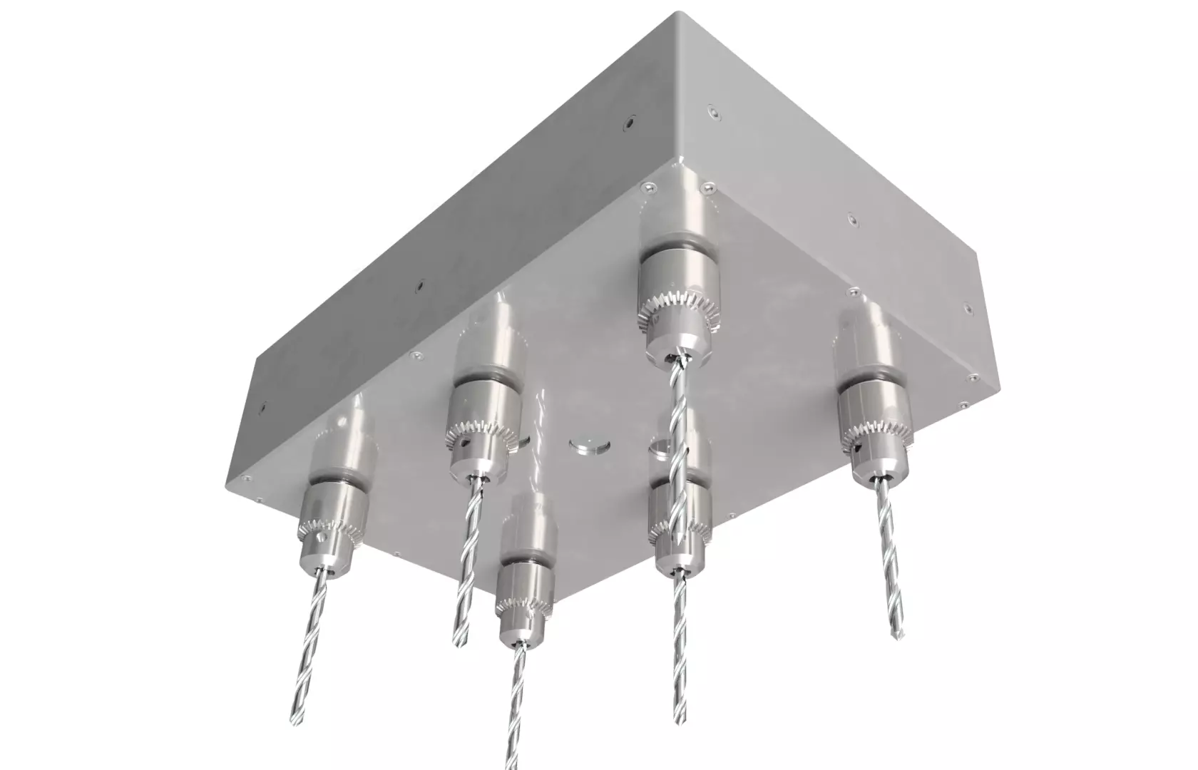 Multi Spindle Drilling Machine with Different Hole 3D model_0