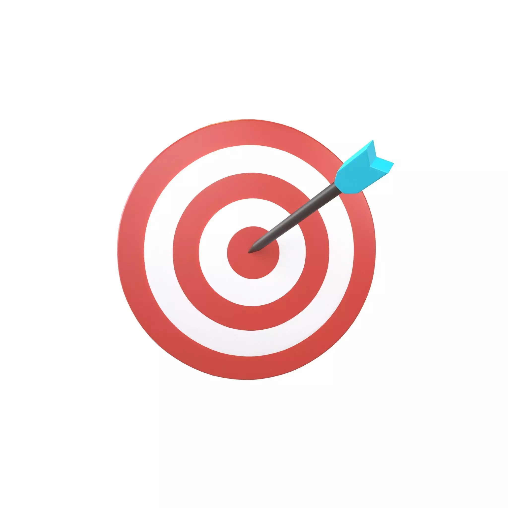 Cartoon Target v1 004 Low-poly 3D model_0