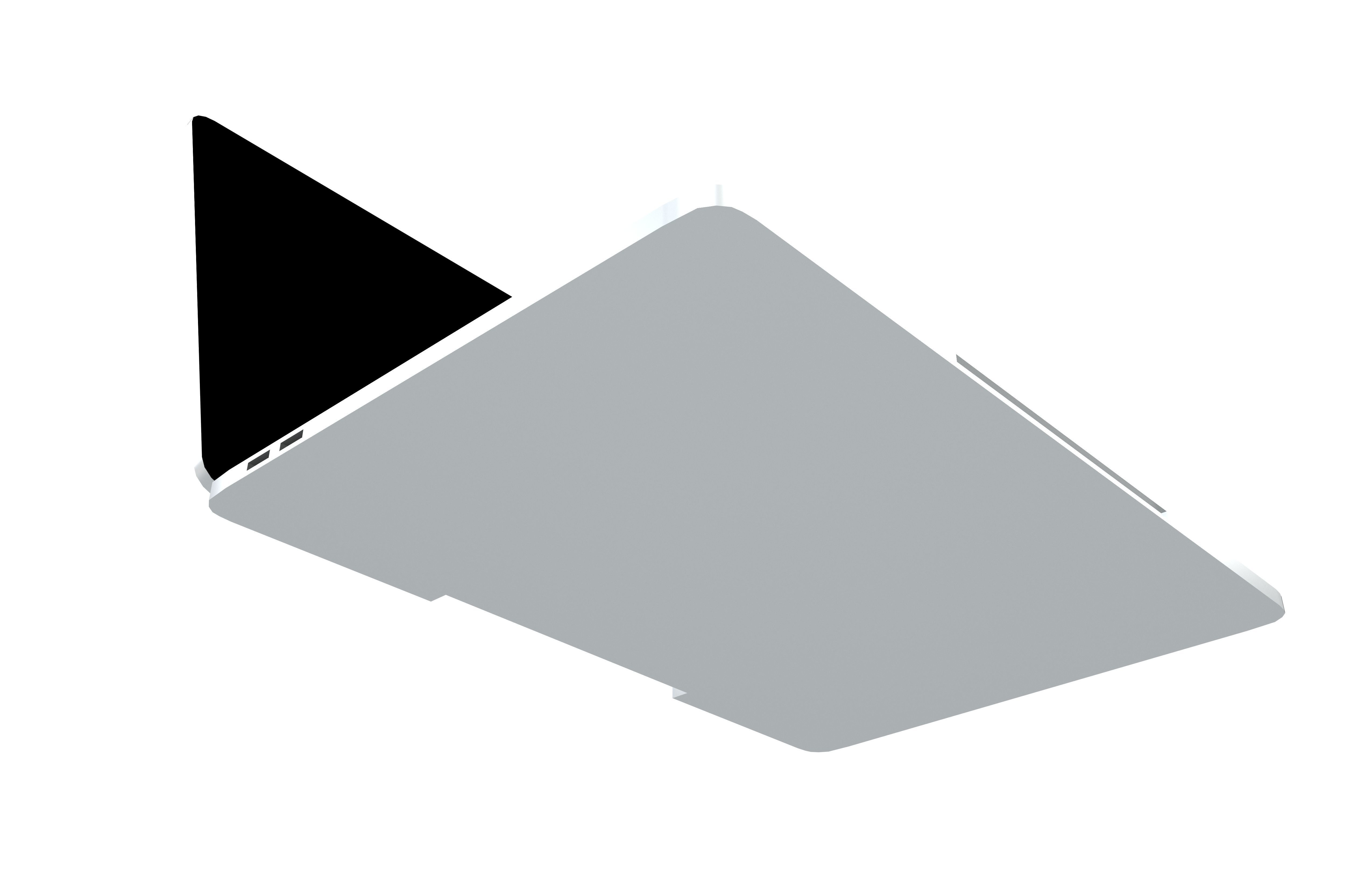 Laptop Mockup v1 001 Low-poly 3D model_1