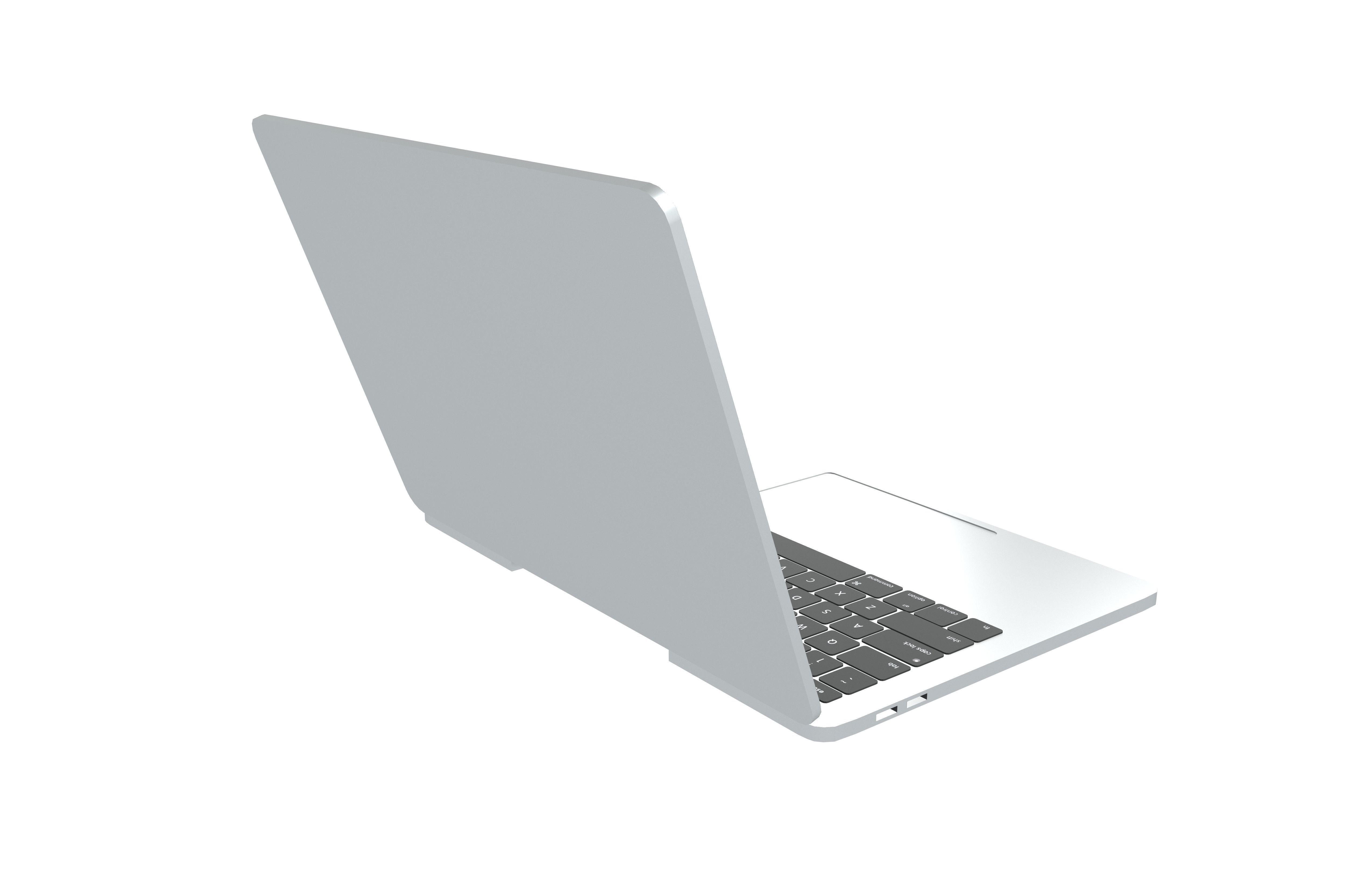 Laptop Mockup v1 001 Low-poly 3D model_2