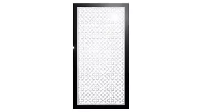 Door Security Screen w Star eight point 3D model