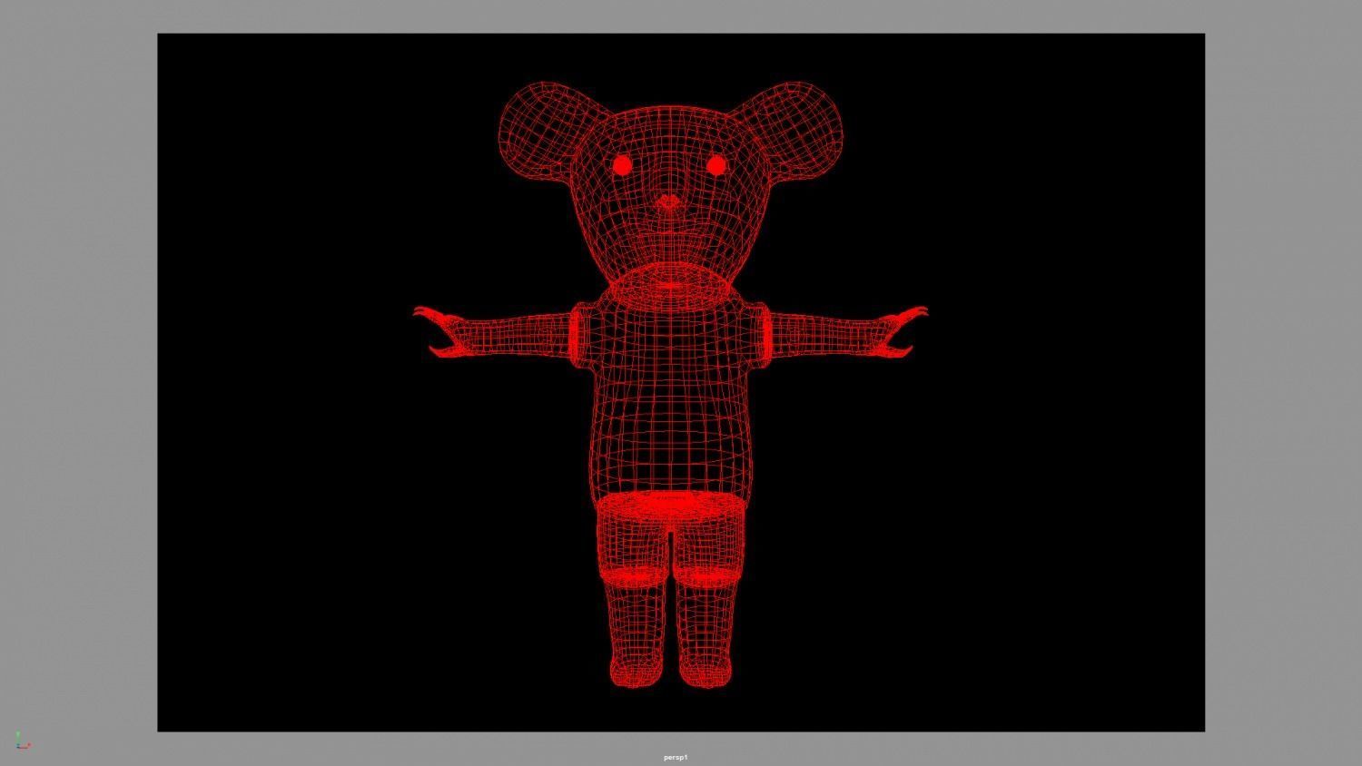 Koala from Crips Low-poly 3D model_6