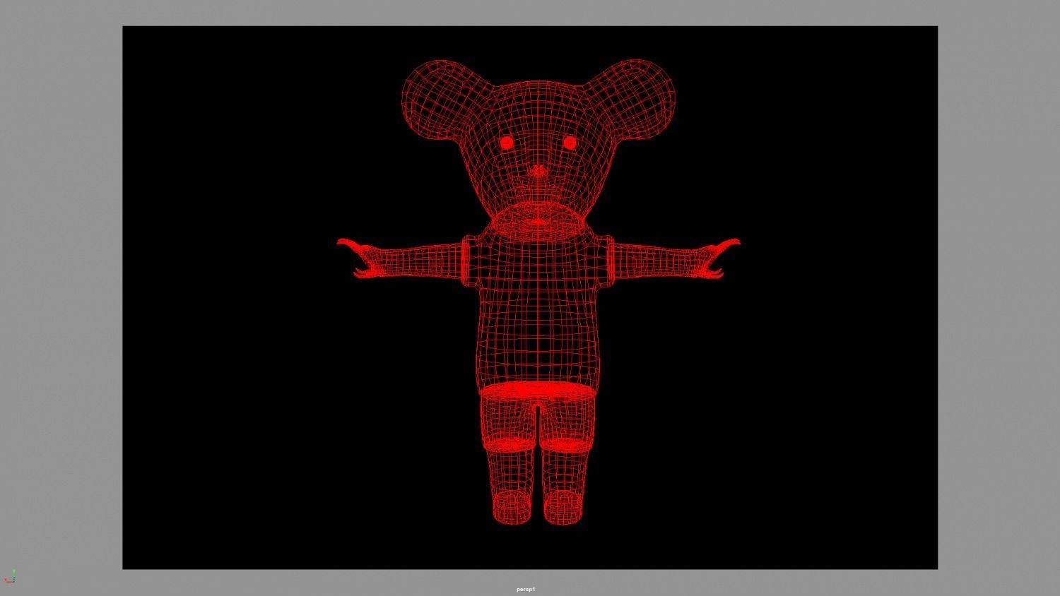 Koala from Crips Low-poly 3D model_4