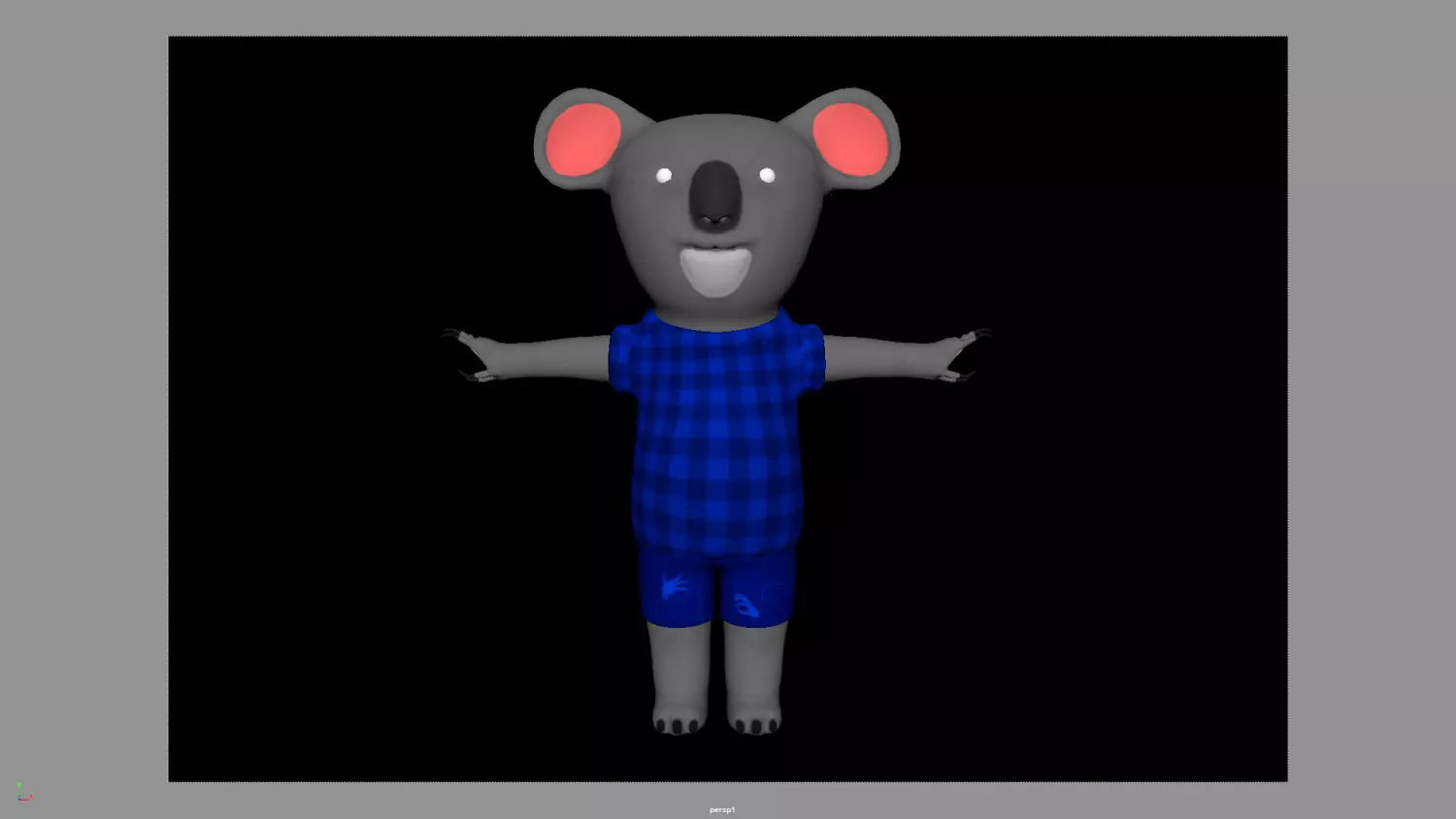 Koala from Crips Low-poly 3D model_0