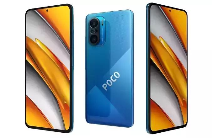 Xiaomi Poco F3 Deep Ocean Blue 3D model