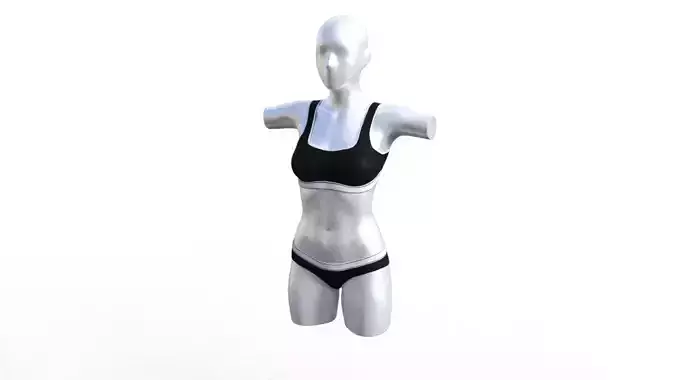 Mannequin wearing bikini