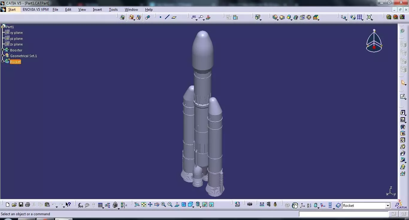 GSLV Mk III Free 3D print model