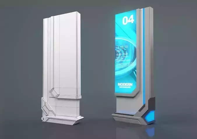 PROMOTIONAL SIGNAGE 3D MODEL