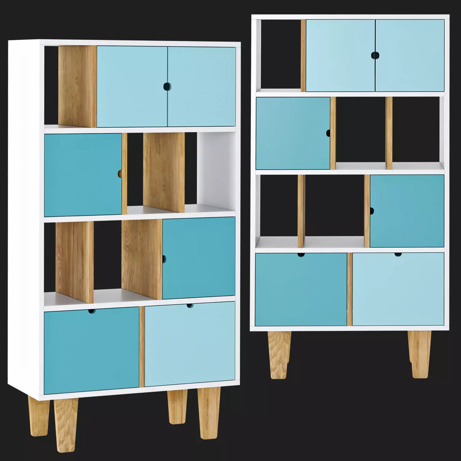 Vertbaudet Nursery shelf Oslo 3D model_0