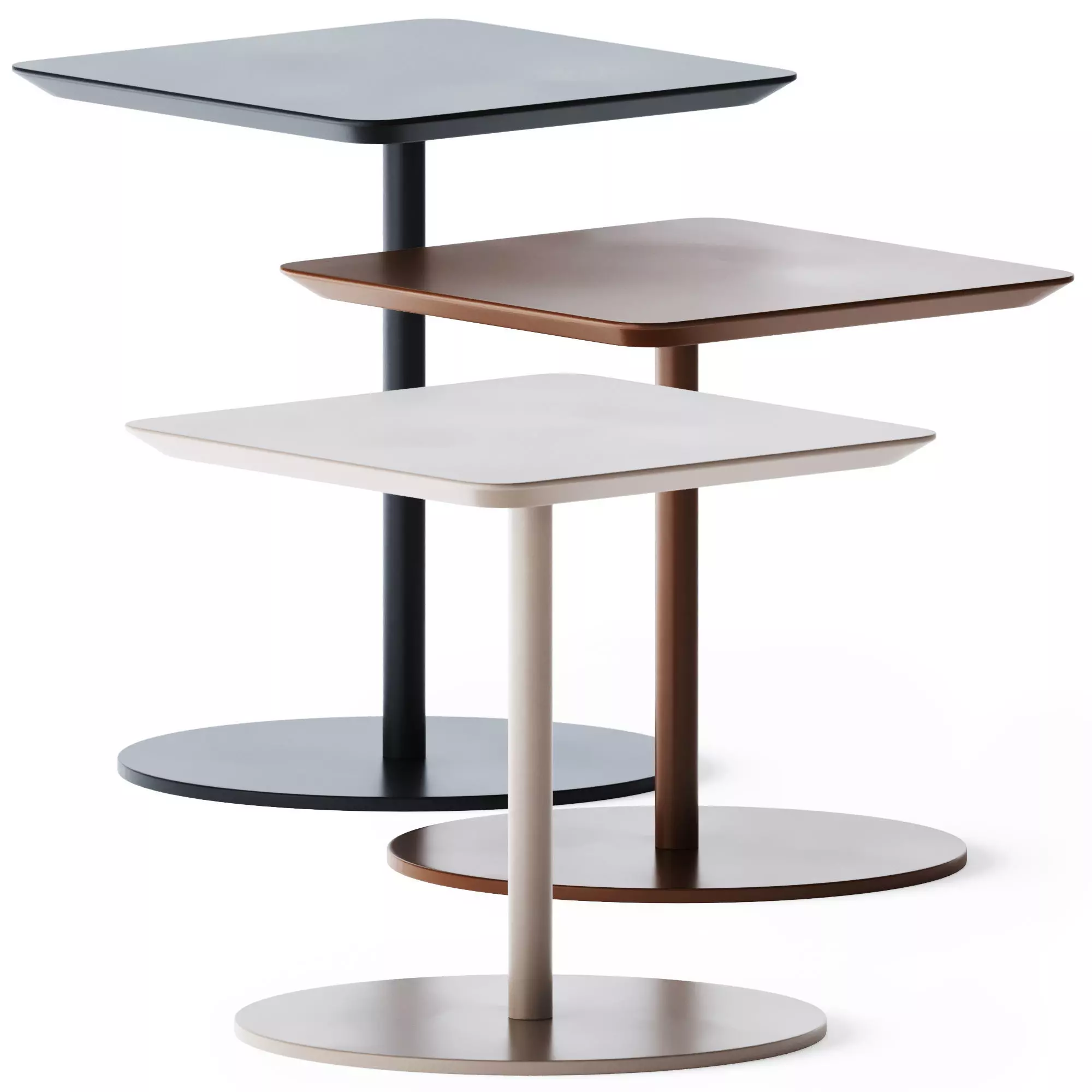 Metal Square Noa Coffee Tables by B T Design 3D model_0