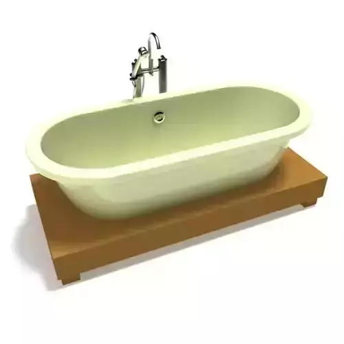 Retro Detailed Bathtub