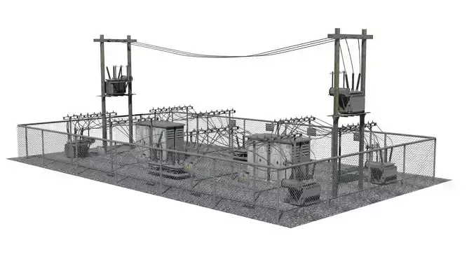 ELECTRICITY SUB STATION 3D model