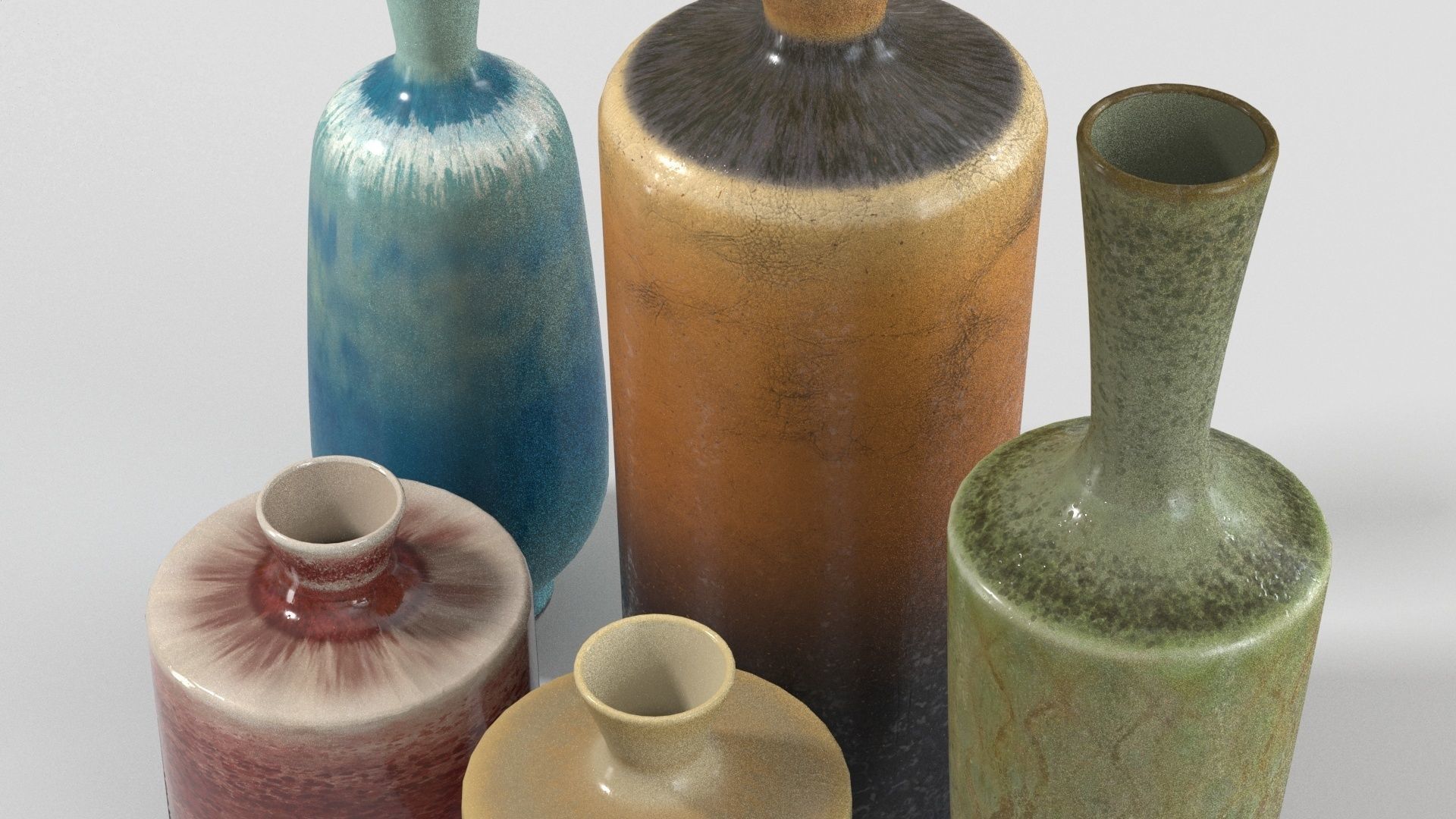 Ceramic Vases collection by Berndt Friberg 3D model_9
