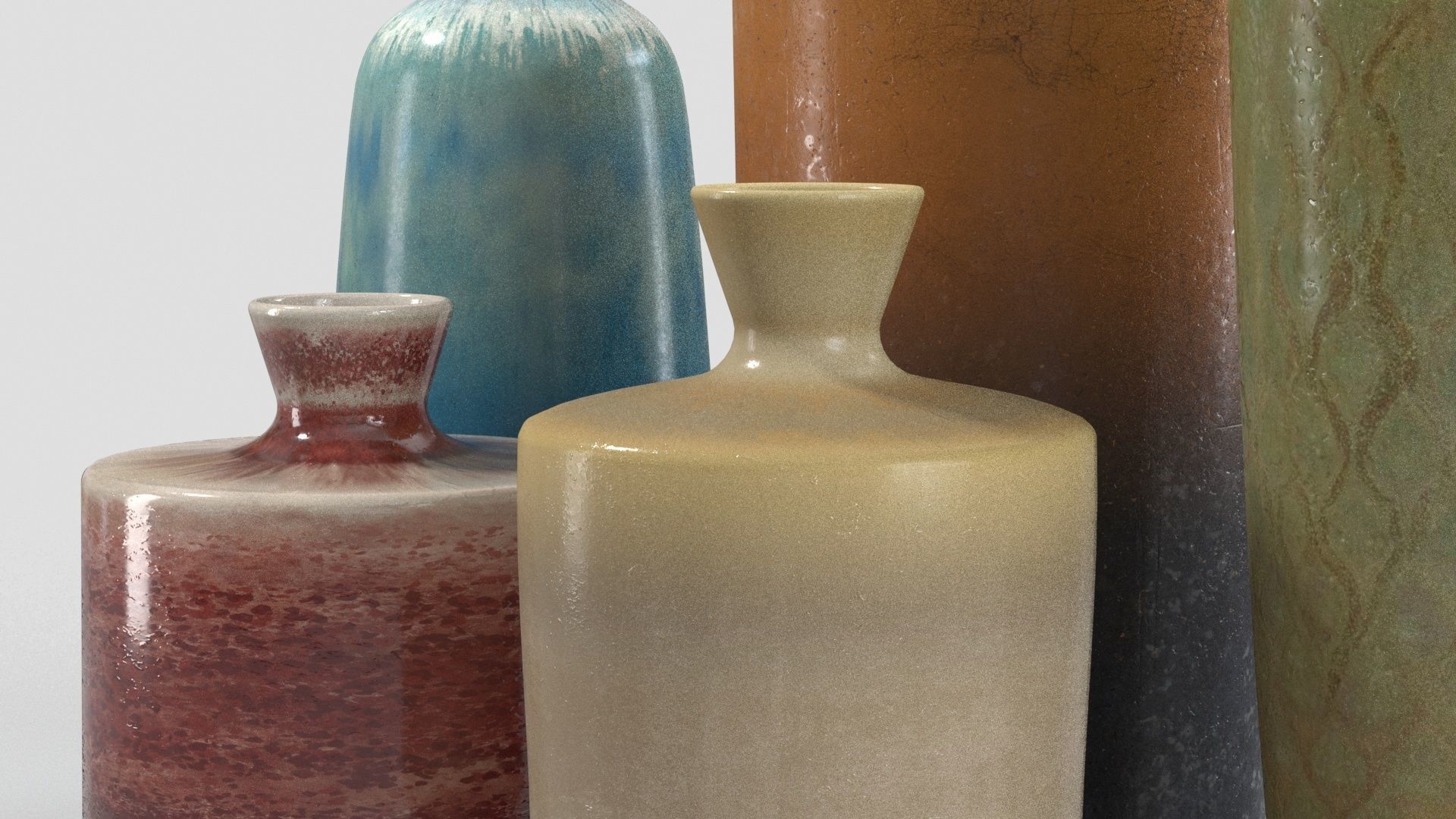 Ceramic Vases collection by Berndt Friberg 3D model_2