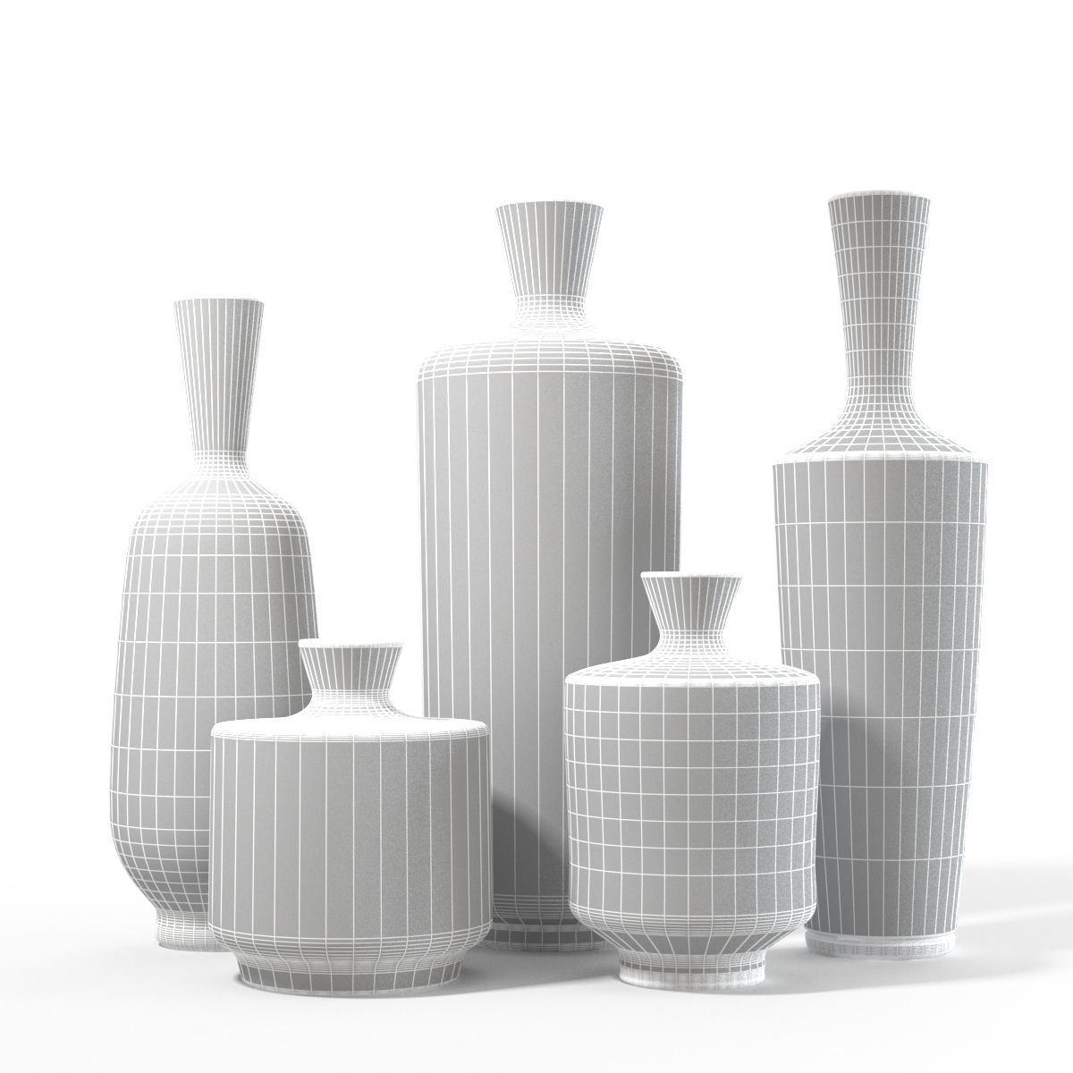 Ceramic Vases collection by Berndt Friberg 3D model_12