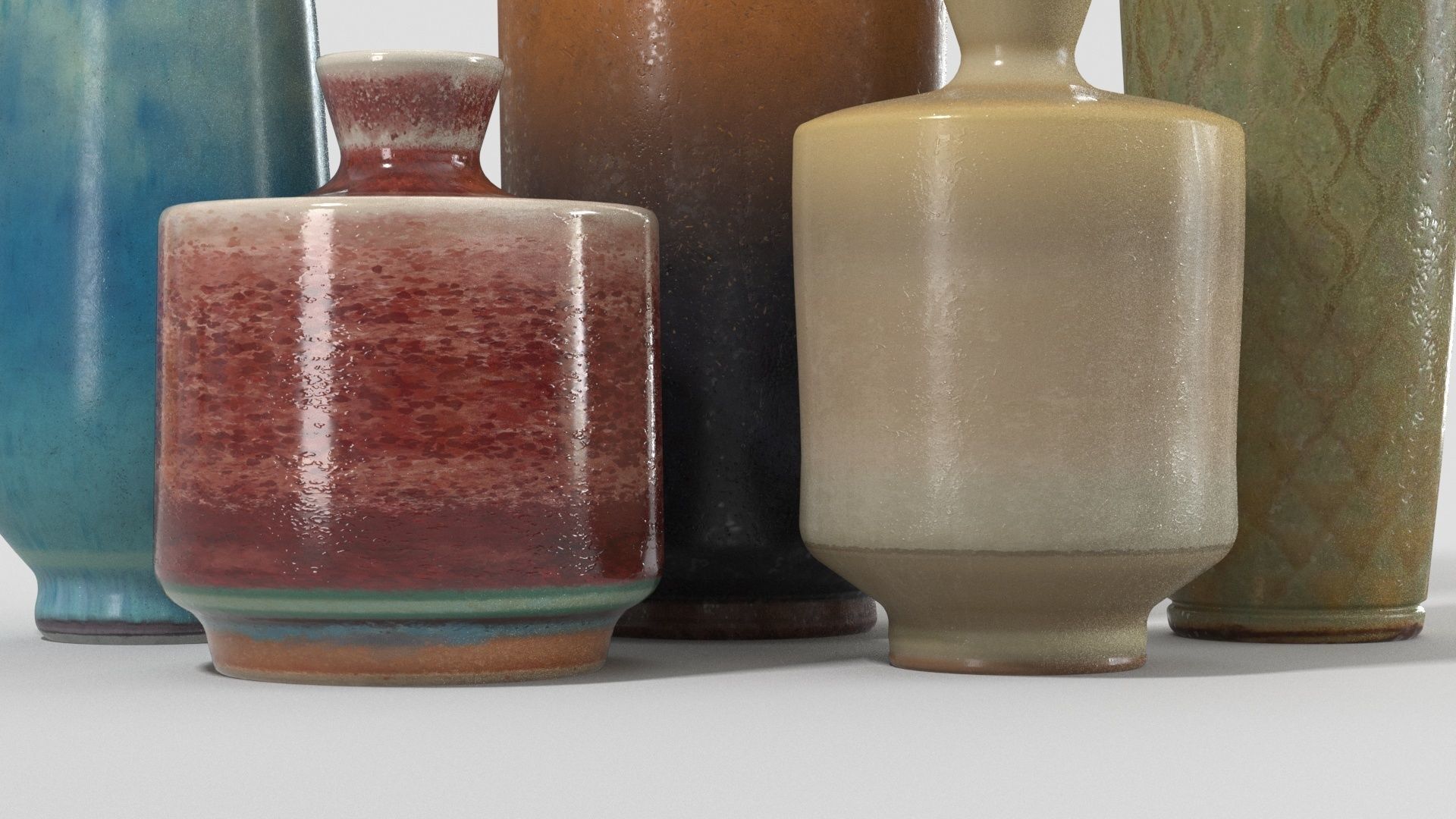 Ceramic Vases collection by Berndt Friberg 3D model_11