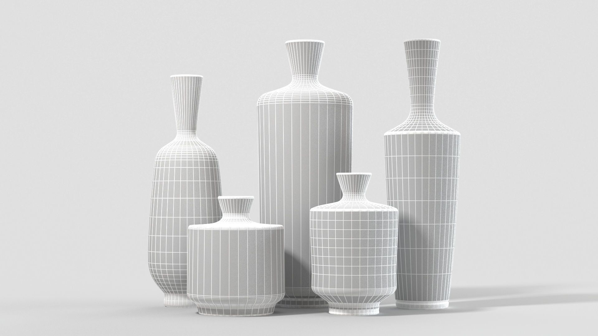 Ceramic Vases collection by Berndt Friberg 3D model_14