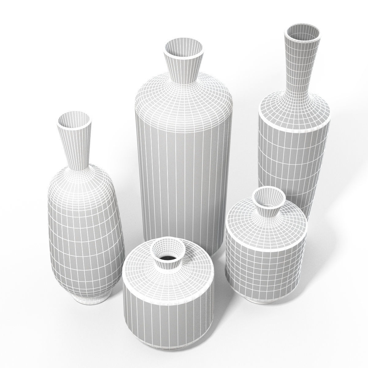 Ceramic Vases collection by Berndt Friberg 3D model_13