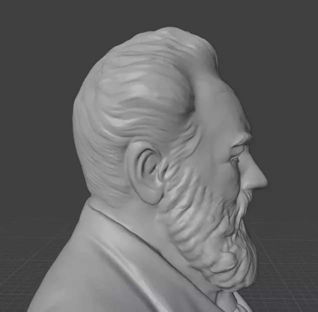 Alexander Graham Bell 3D print model_14