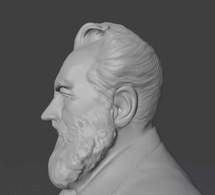 Alexander Graham Bell 3D print model_15
