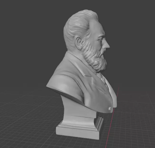 Alexander Graham Bell 3D print model_23